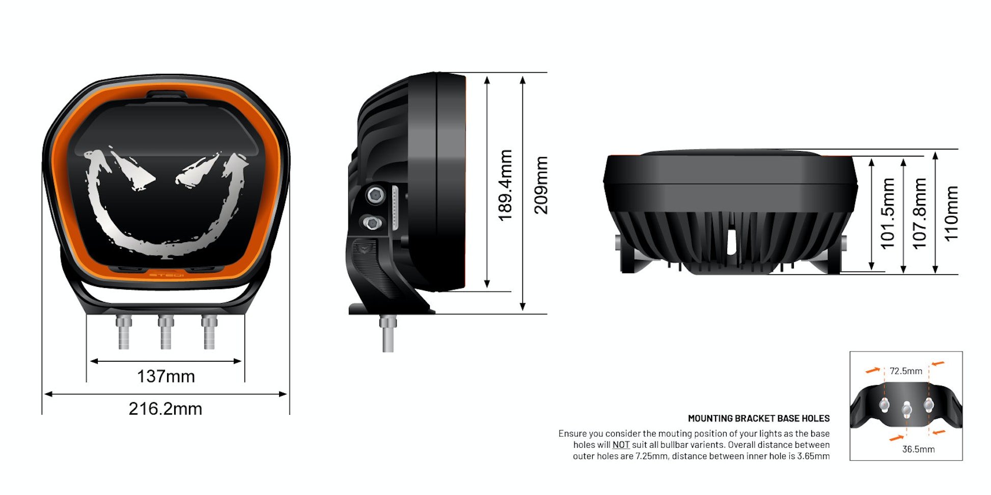 STEDI Type-X EVO LED Driving Lights